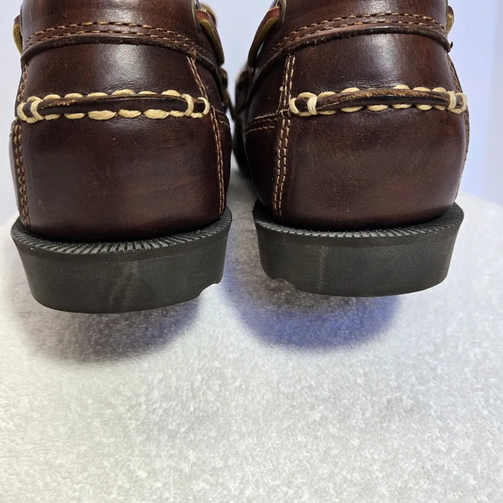 Timberland Men's Brown Leather Classic 2 Eye Boat Shoes Sz 11 Loafers 70521